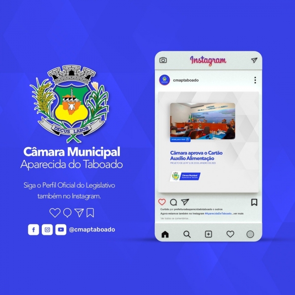 Câmara Municipal de Aparecida do Taboado conta com canais digitais para melhor aproximação com a população