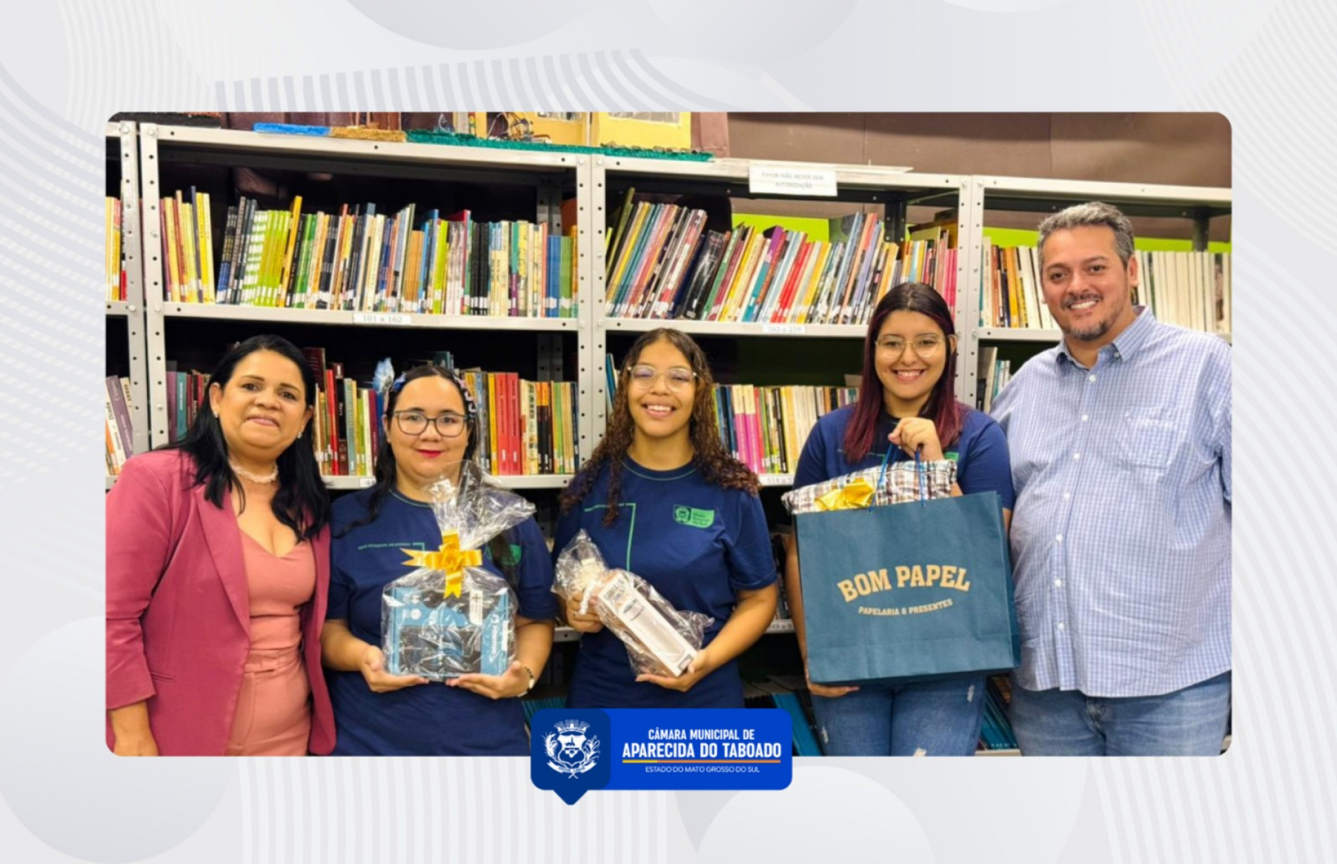 Vereadores participam da entrega de prêmios do 1º Concurso de Redação da Escola Frei Vital de Garibaldi