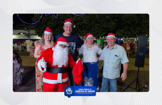 Câmara Municipal prestigia abertura do “Nosso Natal 2025” na Feira do Produtor