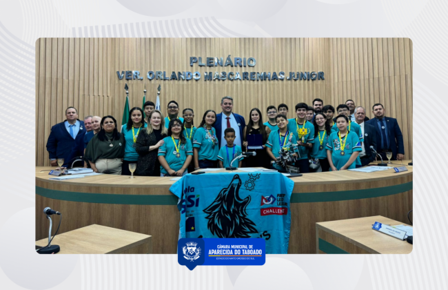 Amanda da Sa&uacute;de apresenta Mo&ccedil;&atilde;o de Congratula&ccedil;&otilde;es &agrave; equipe Alphadroid&rsquo;s do SESI