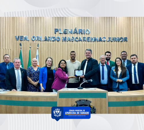 C&acirc;mara Municipal reconhece trabalho do professor Roberto Junior Dias na prepara&ccedil;&atilde;o de alunos para o ENEM