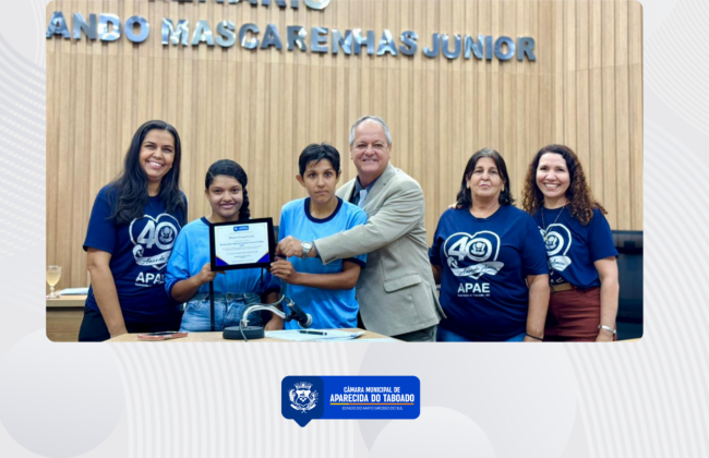 Vereador Pinduca homenageia APAE de Aparecida do Taboado por conquistas hist&oacute;ricas nas Olimp&iacute;adas Nacionais