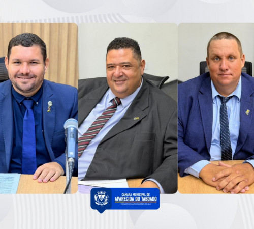 Vereadores Jucleber Bim, Marcelo Jardineiro e Maur&atilde;o prop&otilde;e melhorias em sa&uacute;de e infraestrutura urbana em Aparecida do Taboado