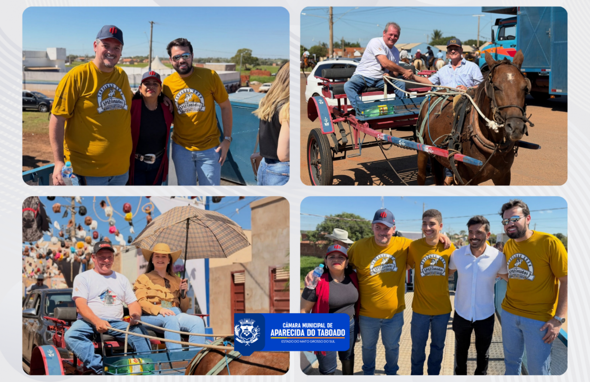 Legislativo Aparecidense marca presen&ccedil;a na Cavalgada do Taboad&atilde;o e refor&ccedil;a apoio &agrave; cultura local