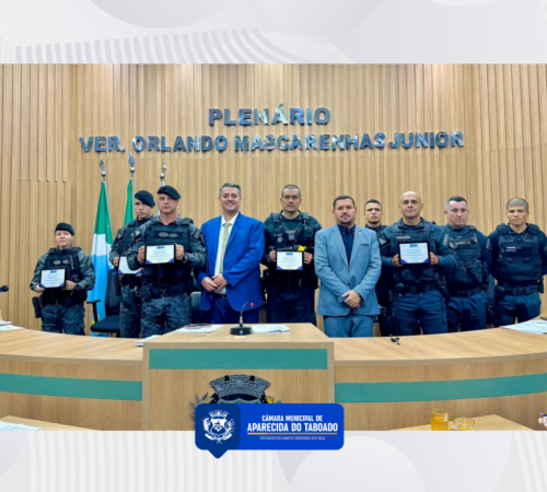 Vereadores Jucleber Bim e Ber Galter apresentam Mo&ccedil;&atilde;o de Congratula&ccedil;&otilde;es a policiais da ROTAC por salvamento de crian&ccedil;a em Aparecida do Taboado