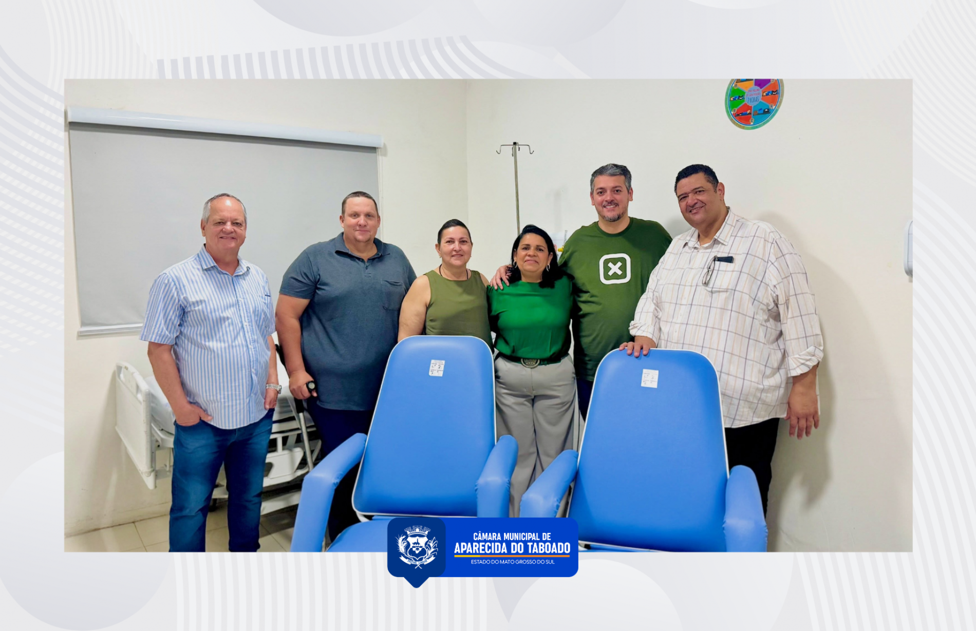 Legislativo prestigia entrega de 32 poltronas reclin&aacute;veis para a Funda&ccedil;&atilde;o Estatal de Sa&uacute;de