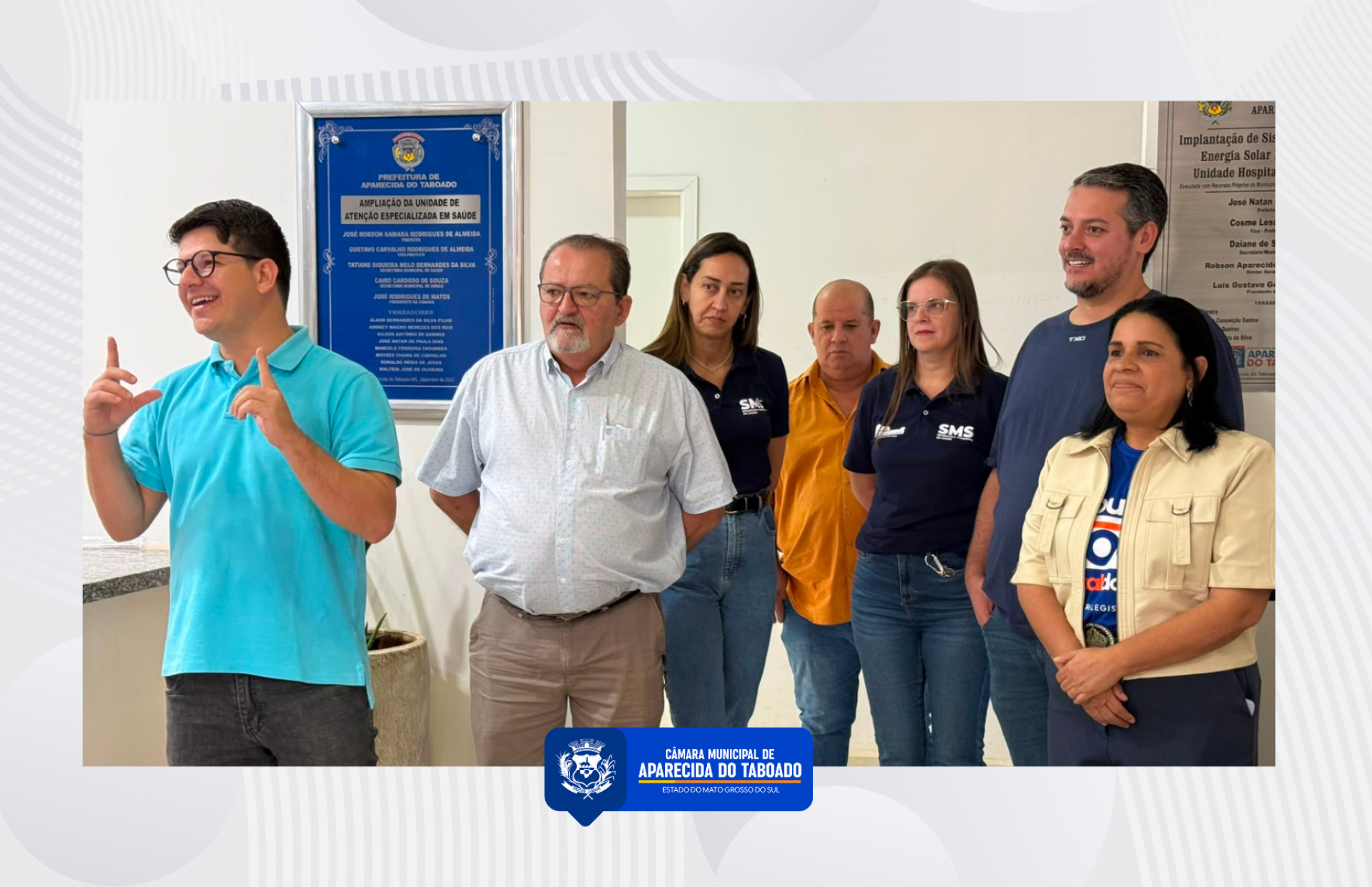 Legislativo Municipal participa do in&iacute;cio do Mutir&atilde;o de Cirurgias Oftalmol&oacute;gicas em Aparecida do Taboado