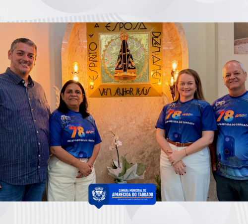 Legislativo participa de Missa em A&ccedil;&atilde;o de Gra&ccedil;as pelos 78 anos de Aparecida do Taboado